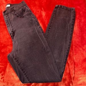 Womens Black Skinny Jeans size 0. High rise.